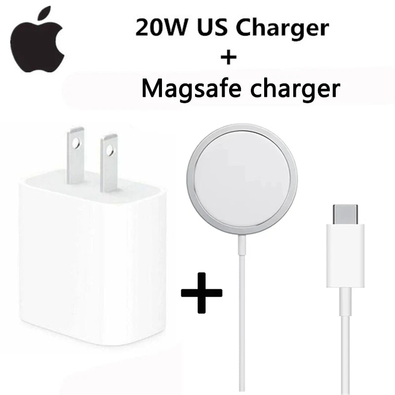 Apple MagSafe Wireless 20W Charger For iPhone 16 15 14 Pro Max Fast Charging Type C For iPhone 12 13 Mini Quick Magnetic Charge